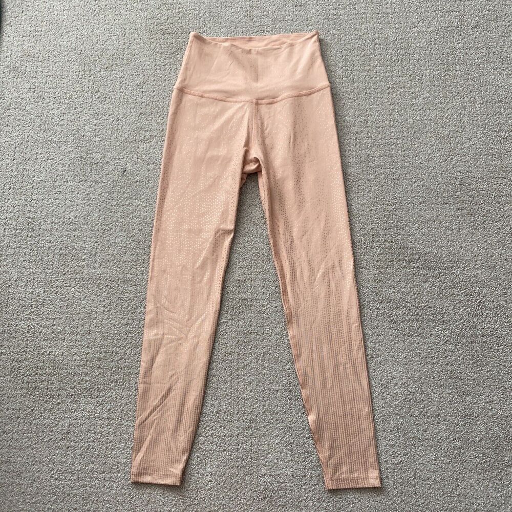Beyond Yoga Peach High Rise Athletic Leggings Women's Size Medium 25.5” Inseam